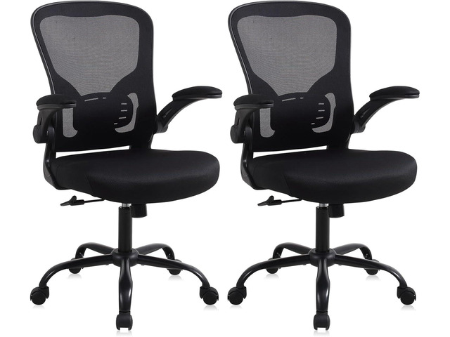 Home Office Computer Desk Chair, Adjustable Height Mesh Ergonomic ...