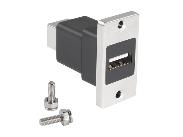 Rectangular Frame Usb Vszerda USB2.0 to USB B Panel Mount Print Adapter, USB 2.0 Female to ...