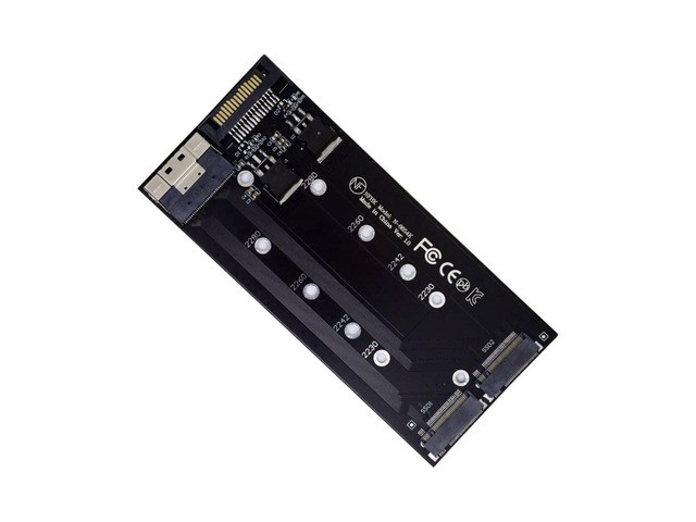 NFHK 4x SFF-8654 4X NVMe Naar PCIe 3.0/4.0 RAID Adapterkaart – Voor Virtuele RAID Onder Windows 10