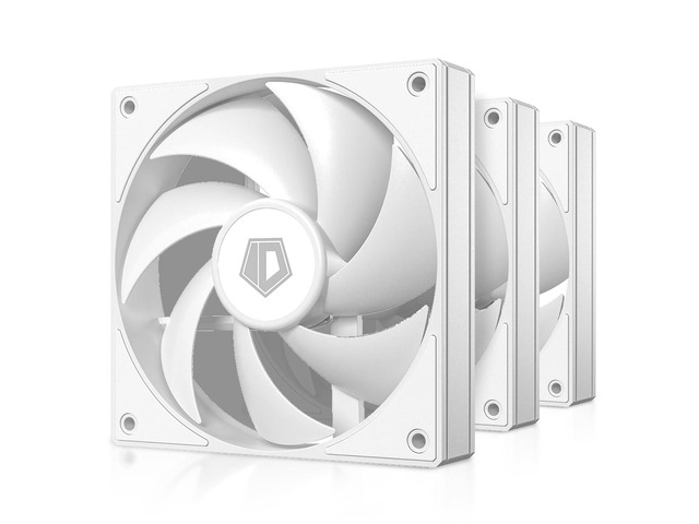 ID-COOLING AF-125-W Trio 120mm Case Fans 3 Pack FDB PC Fans Daisy Chain ...