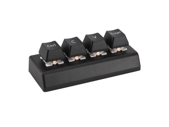 VBESTLIFE Mini 4 Keys Copy Paste Enter Macro Keypad, C V Enter Shortcut ...