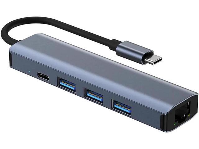 Hub 6 En 1 USB-C A 3x USB 1x USB-C HDMI 4K Ethernet VC-CUE55