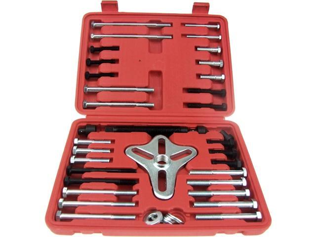 HFS (R) 46 stuks harmonische balancer trekker - tandwieltrekker, krukas katrol, stuurwiel kit katrol juk crank, opbergkoffer