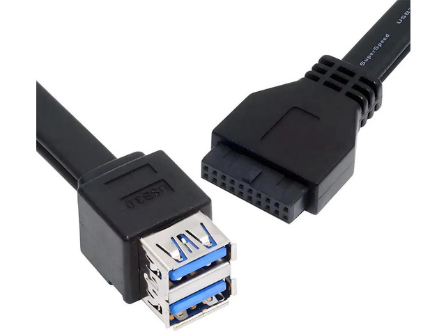 Stackable Usb Stackable USB 3.0 Female Type-A Dual Port DIP Type to 20Pin 19Pin ...