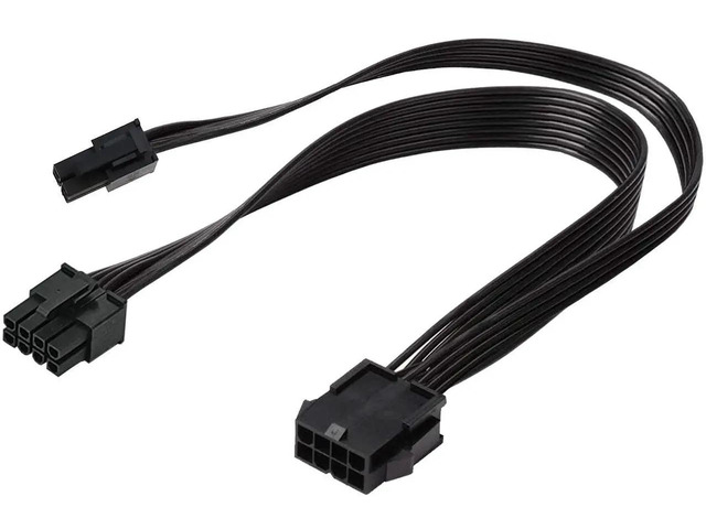ATX CPU 8 Pin Female to Motherboard 8 Pin Male + 4 Pin Male Power ...