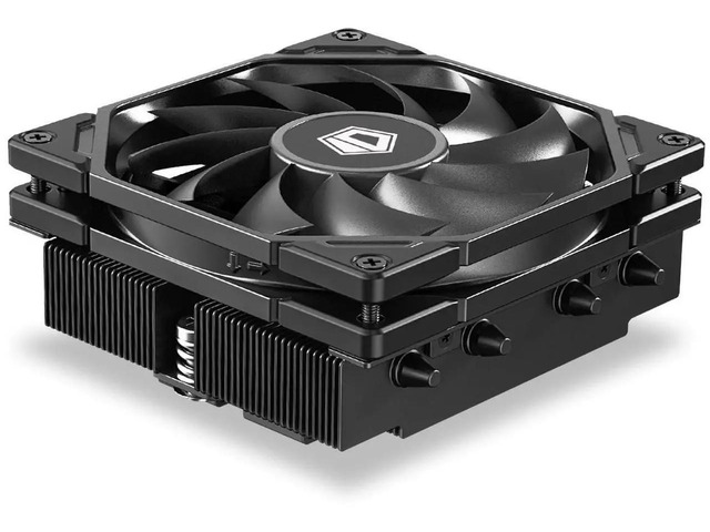 ID-COOLING IS-40-XT Black - 47mm Height Low Profile CPU Cooler, 4 Direct-Contact Heat Pipes Air Cooler for HTPCs, ITX, and Small Form Factor Builds, 92×92×15mm Slim Fan, Support Intel & AMD Socket