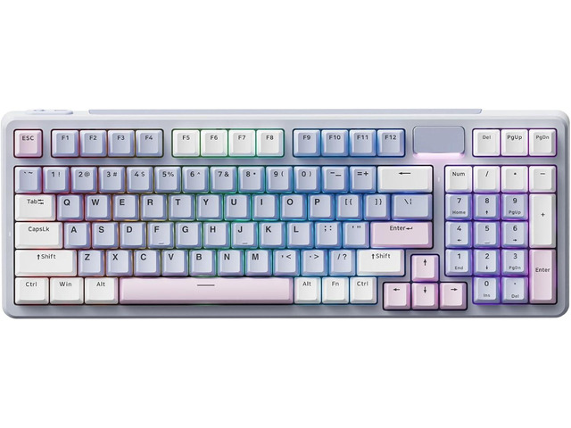 Vapoo Mech Keyboard Rapoo V700DIY-98 Wireless Mechanical Keyboard, BT5.0 + 2.4GHz, Hot ...