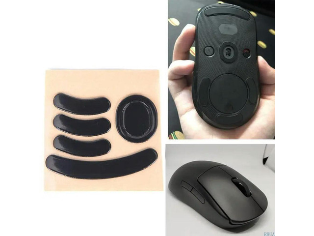 Mouse Skates Pads 1Pack Black Rounded Curved Edges Mouse Feet ...