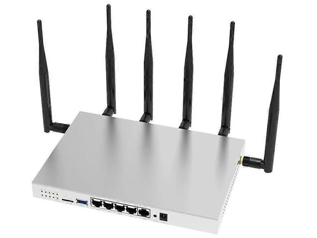 Silver Network Service Router JVFYI 4G LTE Dual Band Wireless Router with SIM Slot | Gigabit Ethernet ...