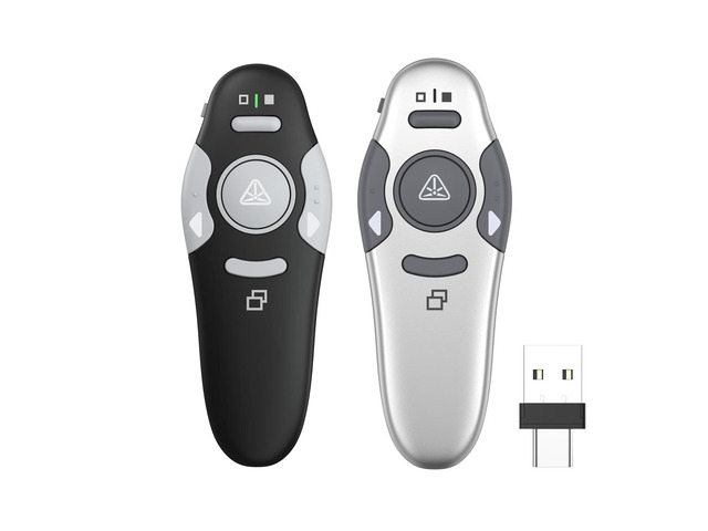Apple Clicker Remote QUI 2 Pack Presentation Clicker, Wireless Presenter Remote Clicker for ...