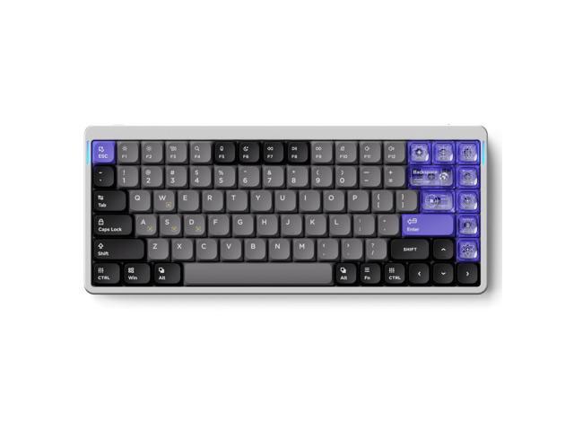 nuphy Air75 HE Rapid Trigger Wired Custom Magnetic Gaming Keyboard,RGB HotSwap, 84 Keys 75% Layout Adjustable Actuation Esports Low-Profile Hall Effect Keyboard (Magnetic Jade Switch)