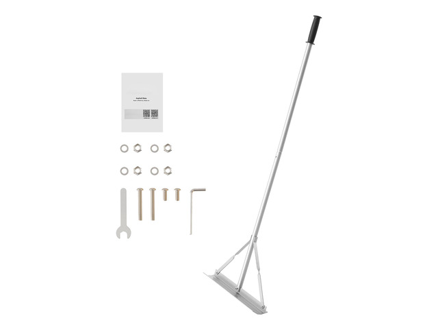 Pave Took Rake Landscape Rake, 60 inch Handle 20 inch Wide Head, Large Heavy Duty ...