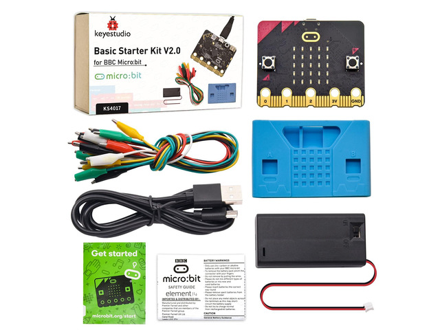 KEYESTUDIO Basic Starter Kit for BBC Micro bit V2, Graphical ...