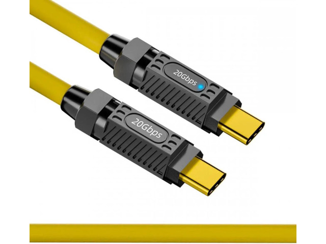 Mouse Data Cable 2.0M Ultra Soft High Flex USB-C USB4 Cable 20Gbps 140W 8K for Gaming ...