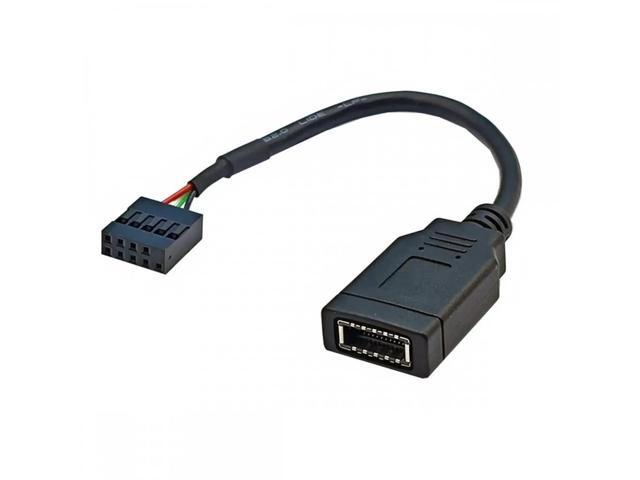 cablecc 2 stks USB 3.1 Voorpaneel Socket Key-A Type-E naar USB 3.0 20Pin Header Mannelijke Extension Adapter voor Moederbord