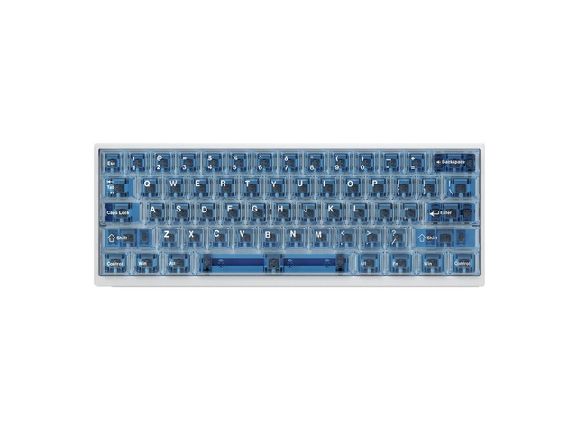 Transparent Matte Keycaps Transparent keycaps / Foggy-glossy matte keycaps made of PC material ...