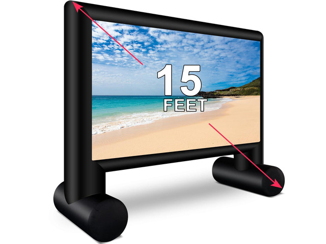 Inflatable Projector Screen 15ft Inflatable Movie Screen Outdoor with ...