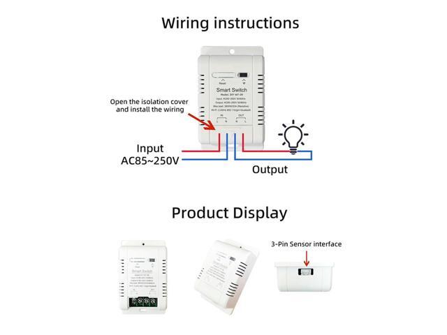Produktbild von Suoumwa WiFi-Temperaturschalter Mit 1M-Sensor – Smarter 20A Thermostat, Sprachsteuerung & App-Fernzugriff Für Dein Zuhause