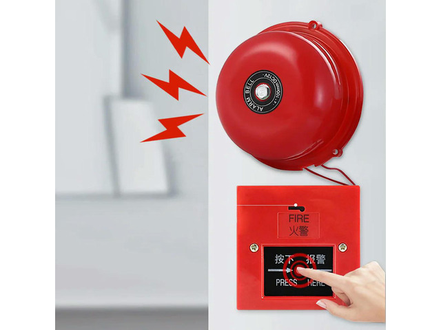 4 Inch Manual Call Point Fire Alarm Pull Station & AC 220V 100db ...