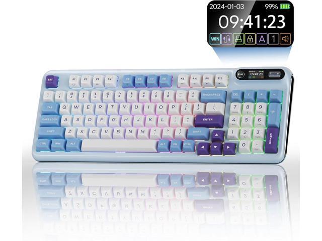 KZZI Z98 Creamy Keyboard, Wireless Mechanical Keyboard with Smart ...