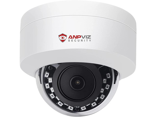 Anpviz 5MP PoE IP Dome Camera with Audio/Microphone IP Security Camera ...