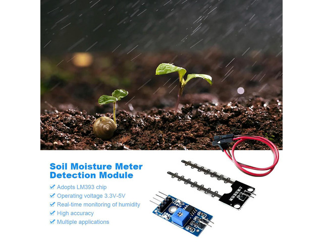 Electronics Soil Moisture Hygrometer 5V Soil Moisture Detection Sensor ...