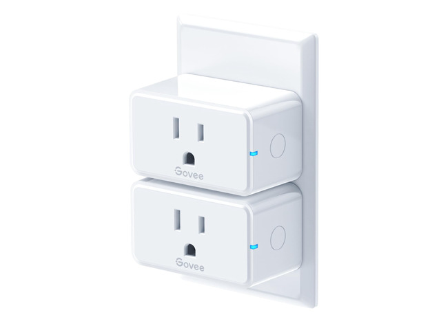 Multi Timer Plug Govee Smart Plug 15A, WiFi Bluetooth Outlets 2 Pack Work with Alexa and ...