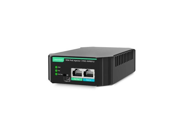 Gigabit 90W 802.3bt PoE Injector, Compatible with Standard and Legacy ...