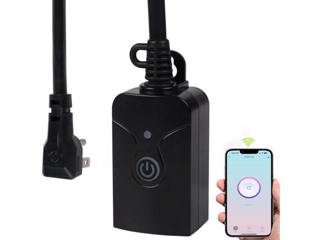 Outdoor Smart WiFi Plug Outlet, Heavy Duty Wi-Fi Timer with One ...