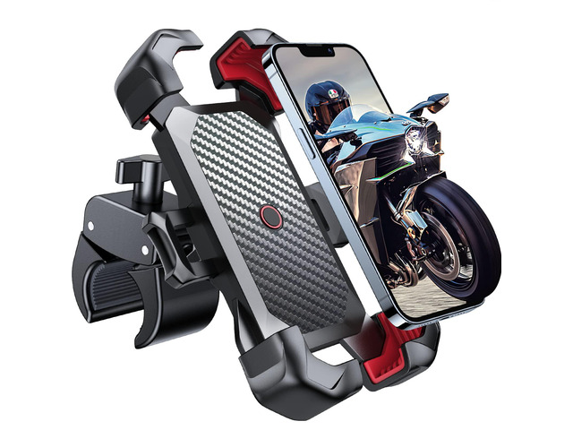 JOYROOM Motorcycle Phone Mount, [1s Auto Lock][100mph Military Anti ...