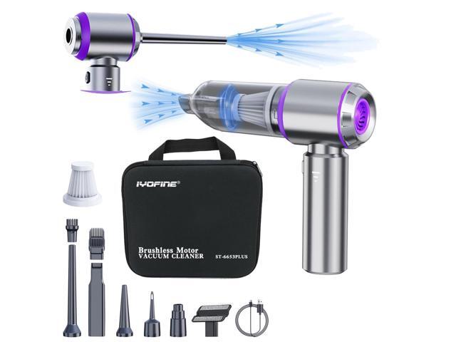 IYOFINE 4-in-1 cordless vacuum purple full view