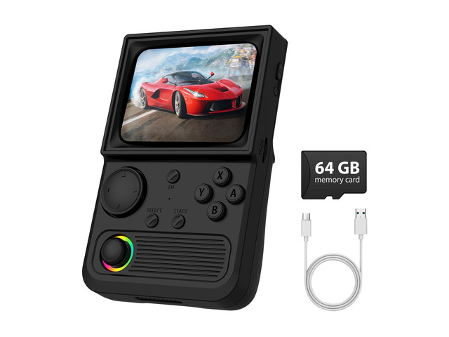 R36T Retro Gaming Console, 3.5'' IPS Screen CRT-Inspired, Handheld Game ...