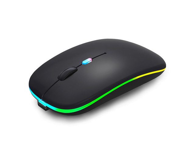 WREANU Wireless Bluetooth Mouse Rechargeable Laptop Mice with LED ...