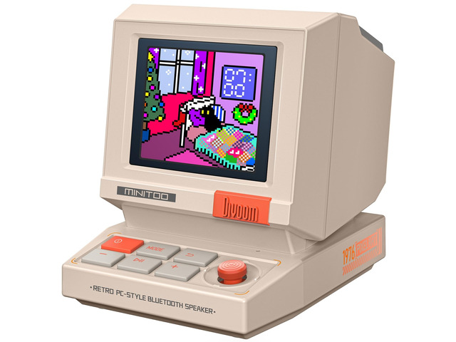 Davoom Mini Computer Divoom MiniToo Retro PC-Style Computer Speaker, Smart Pixel Screen with ...
