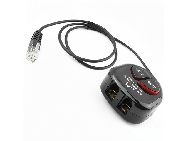 Telephone Training Adapter Y Splitter+Mute Button for Headset for ...