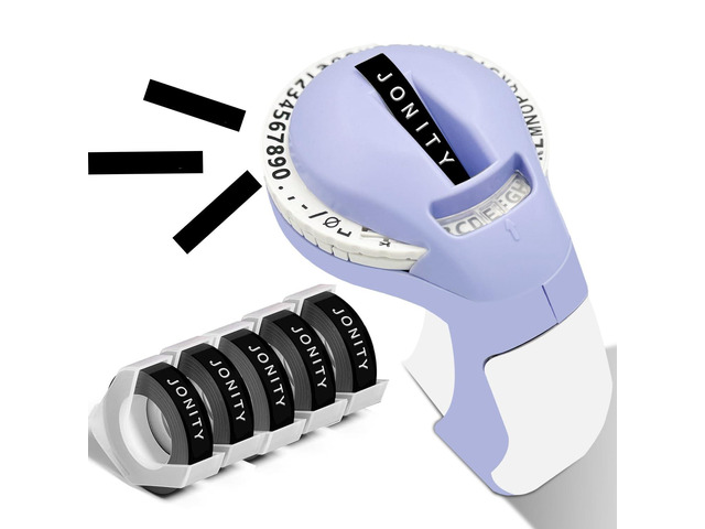 JONITY Embossing Label Maker Machine with Tapes, Retro Embossed Label ...