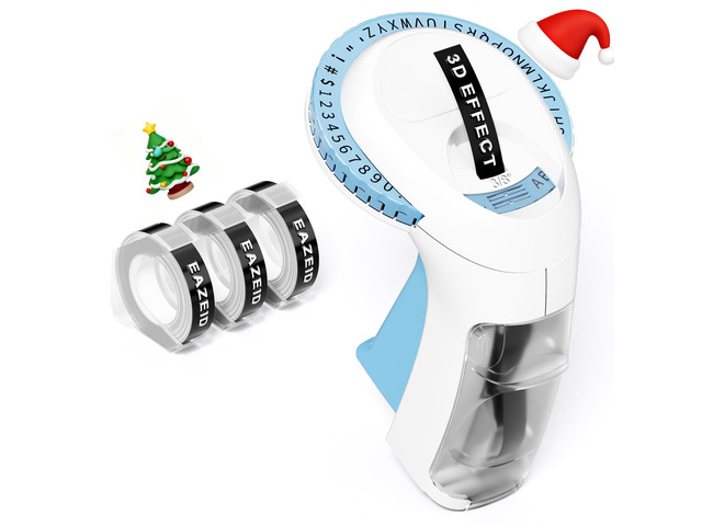 Embossing Label Maker Machine with Tapes, Embossed Label Maker Vintage ...