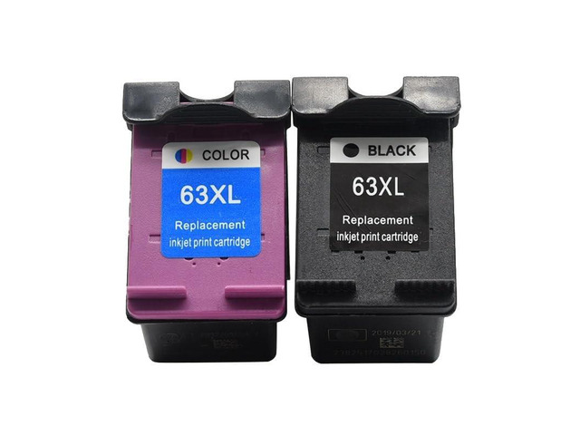UEWBYIT 1 Set X Ink 63XL Ink Cartridges Black and Color Remanufactured ...