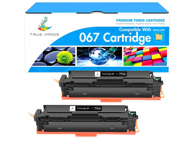 067 067H Black Toner Cartridge 2 Pack MF654CDW Compatible Replacement ...