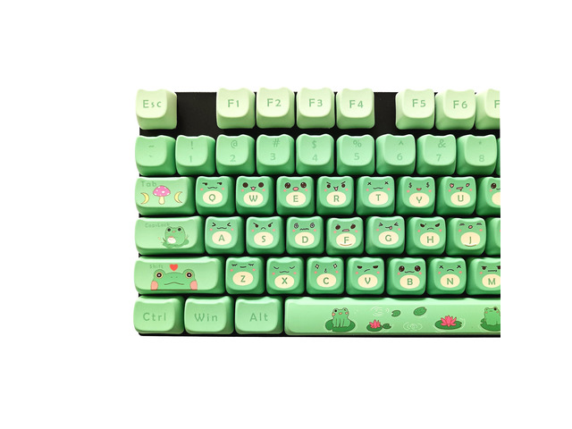 Animal Cute Frog PBT Keycap Set for Mechanical Keyboard Gifts for ...