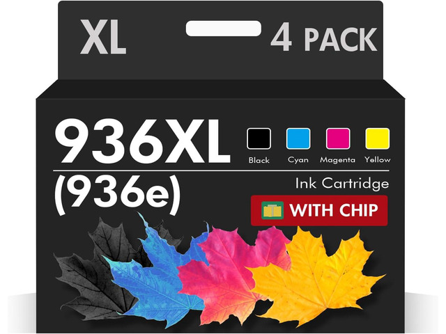 936XL 936 Ink Cartridges Combo Pack: Replacement for HP Ink 936XL Black ...