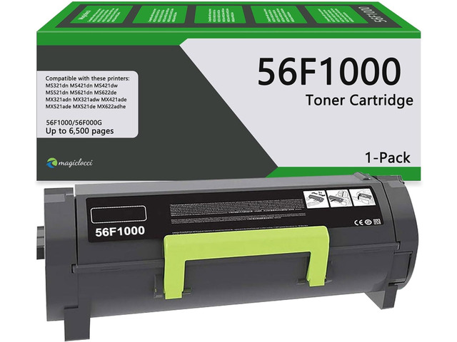 56F1000 Black High Yield Toner Cartridge [6,500 Pages] Replacement for ...