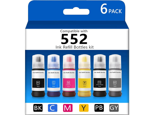 T552 Refill Ink Bottles Compatible with Epsn 552 Ink Refill Bottles Use ...