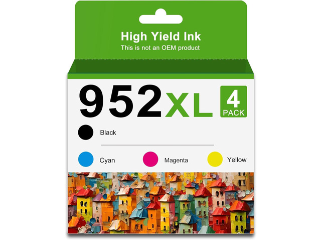 952 XL Ink Cartridges Compatible for HP 952xl Tri-Color Combo Pack Fit ...