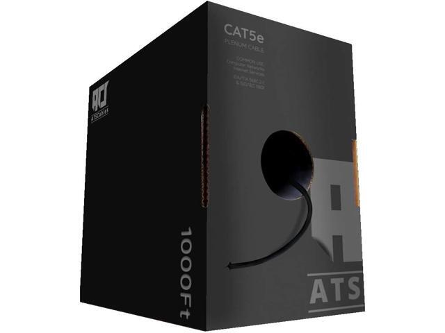 ATS Cables CAT5e Plenum (CMP) Cable, 1000FT | 24AWG 4Pair, 350MHz Solid ...