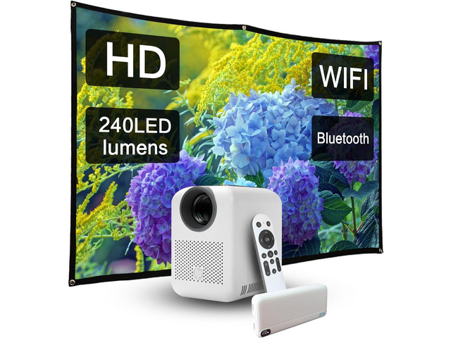 Projector Combo HP Projector CC180W Promo 3 in1, Portable HD Projector - outdoor ...