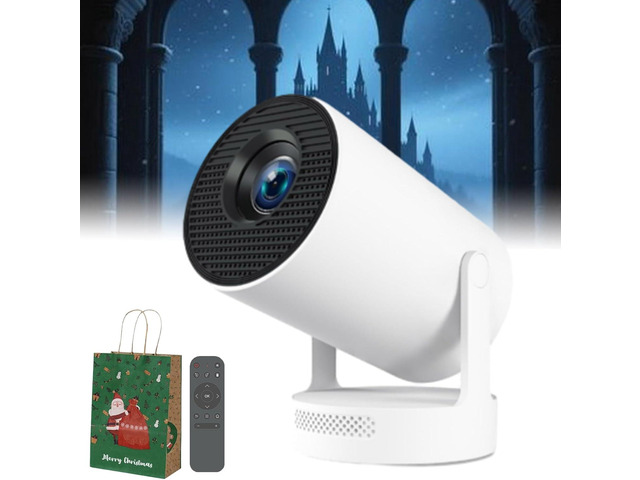 Mini Projector Window Castle Window Projector, Mini 210° Smart Projector With Extra Large ...
