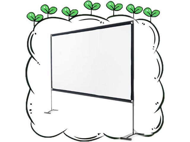 100-Inch Portable Projector Screen with Stand for Backyard Movie Night