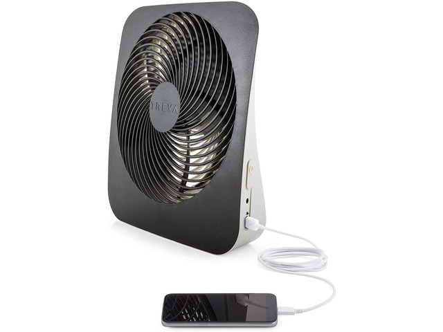 O2COOL Treva 10-Inch Portable Desktop Air Circulation Battery Powered ...