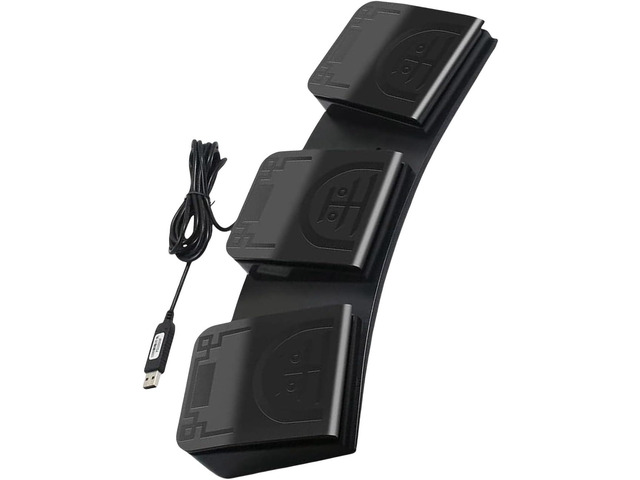 Gaming String Ergonomic Triple USB Foot Controller Customizable Keystroke Strings ...